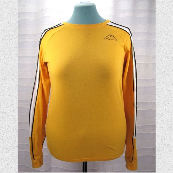 Kappa Banda Araus Long Sleeve Top Yellow - S - Picture 1 of 10